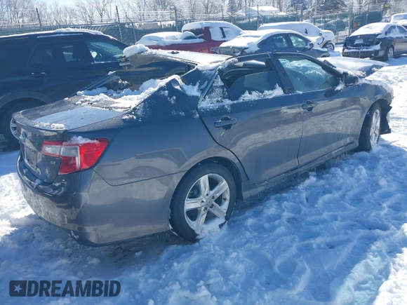 2012 Toyota Camry L with VIN 4T1BF1FK8CU112561, listed as a IAAI auction lot 41203529 with 99,755 mi miles. Bid and sale history available at carsss.com. Image 4.
