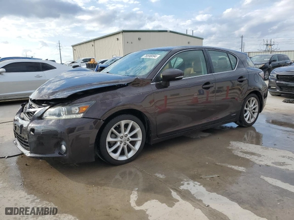 2013 Lexus CT 200h Hybrid with VIN JTHKD5BH1D2165433, listed as a Copart auction lot 78598094 with 152,201 mi miles and Salvage Title. Bid and sale history available at carsss.com. Image 1.