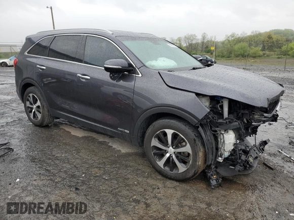 2017 Kia Sorento EX with VIN 5XYPHDA53HG233305, listed as a Copart auction lot 50397343 with 80,009 mi miles and Salvage title. Bid and sale history available at DreamBid. Image 4.
