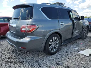 2020 Nissan Armada SL with VIN JN8AY2NDXL9111969, listed as a Copart auction lot 69554394 with 63,906 mi miles and Salvage Title. Bid and sale history available at carsss.com. Image 3.