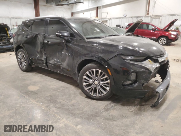 2020 Chevrolet Blazer Premier with VIN 3GNKBLRS6LS622082, listed as a Copart auction lot 88433345 with 103,064 mi miles and Salvage title. Bid and sale history available at DreamBid. Image 4.