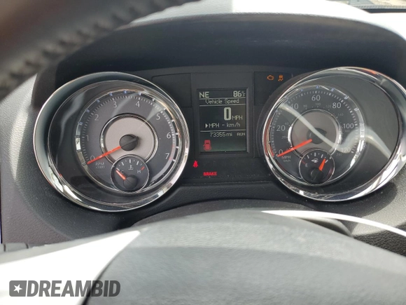 2016 Chrysler Town & Country Touring with VIN 2C4RC1BG2GR132692, listed as a Copart auction lot 64549404 with 73,355 mi miles and Salvage Title. Bid and sale history available at DreamBid. Image 9.