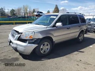 2005 Honda Pilot EX with VIN 5FNYF18445B052433, listed as a Copart auction lot 53130275 with 209,053 mi miles and Salvage Title. Bid and sale history available at carsss.com. Image 1.
