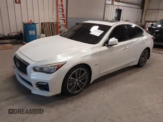 2016 Infiniti Q50 3.0t Premium with VIN JN1EV7APXGM303157, listed as a IAAI auction lot 41292630 with 108,876 mi miles. Bid and sale history available at carsss.com. Image 2.
