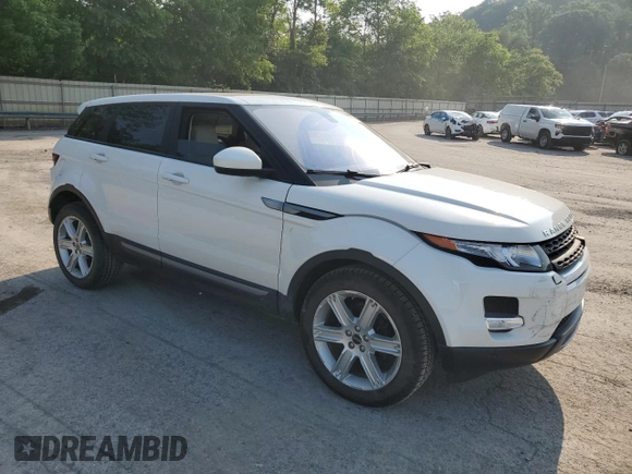 2015 Land Rover Range Rover Evoque Pure Plus with VIN SALVP2BGXFH072687, listed as a Copart auction lot 58975785 with 100,417 mi miles and Salvage title. Bid and sale history available at DreamBid. Image 4.