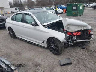 2020 BMW 5 Series M550i xDrive with VIN WBAJS7C03LBN96407, listed as a IAAI auction lot 41086849 with 52,128 mi miles and . Bid and sale history available at DreamBid. Image 1.