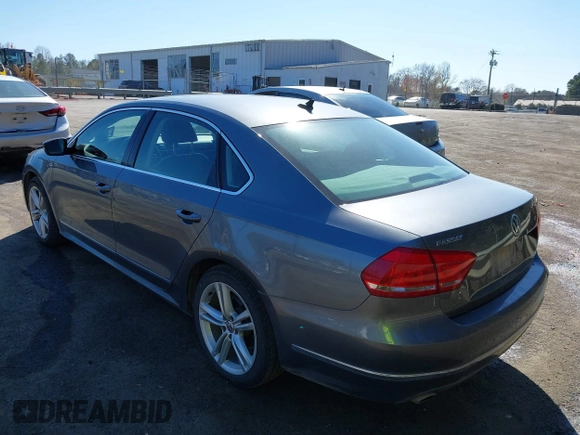 2014 Volkswagen Passat TDI SEL Premium with VIN 1VWCN7A30EC065191, listed as a IAAI auction lot 41860810 with 275,430 mi miles. Bid and sale history available at carsss.com. Image 3.