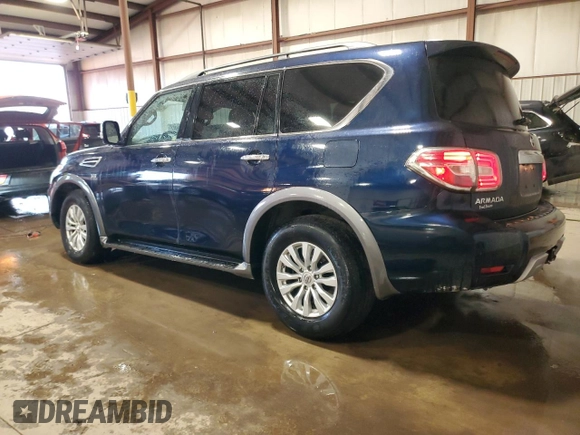 2018 Nissan Armada SV with VIN JN8AY2NC3J9551374, listed as a Copart auction lot 43042155 with 102,472 mi miles and Salvage Title. Bid and sale history available at carsss.com. Image 2.