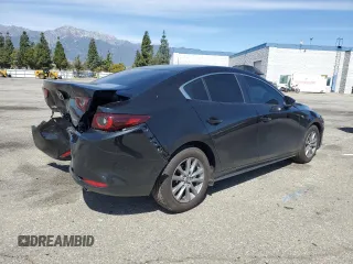 2025 Mazda 3 S with VIN 3MZBPAAM0SM453639, listed as a Copart auction lot 48355455 with 3,589 mi miles and Salvage Title. Bid and sale history available at DreamBid. Image 3.