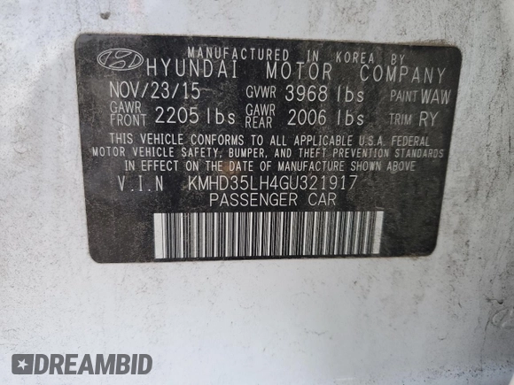 2016 Hyundai Elantra GT with VIN KMHD35LH4GU321917, listed as a Copart auction lot 76842614 with 107,526 mi miles and Salvage Title. Bid and sale history available at carsss.com. Image 12.