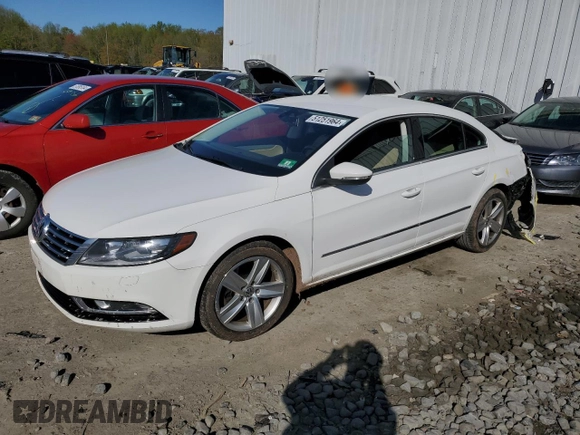 2013 Volkswagen CC R-Line with VIN WVWBP7AN9DE571843, listed as a Copart auction lot 51251964 with 86,267 mi miles and Salvage Title. Bid and sale history available at carsss.com. Image 1.