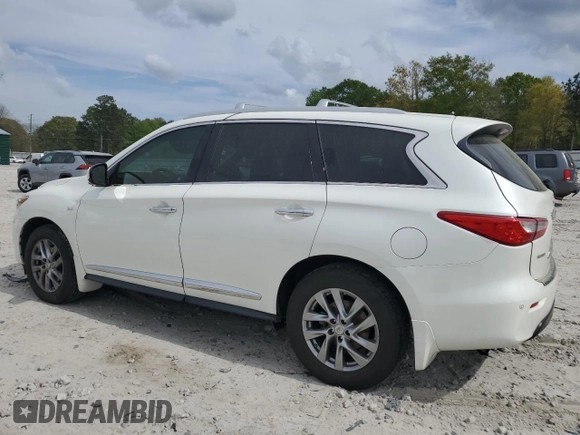 2015 Infiniti QX60 with VIN 5N1AL0MM3FC512041, listed as a Copart auction lot 51997155 with 117,620 mi miles and Salvage Title. Bid and sale history available at DreamBid. Image 2.