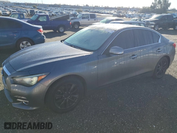 2017 Infiniti Q50 Premium z VIN JN1EV7AP4HM738306, wystawiony jako Copart lot #43956275 z przebiegiem 87 797 mil mil oraz Szkoda całkowita • Salvage title. Historia ofert i sprzedaży dostępna na DreamBid. Obrazek 1.