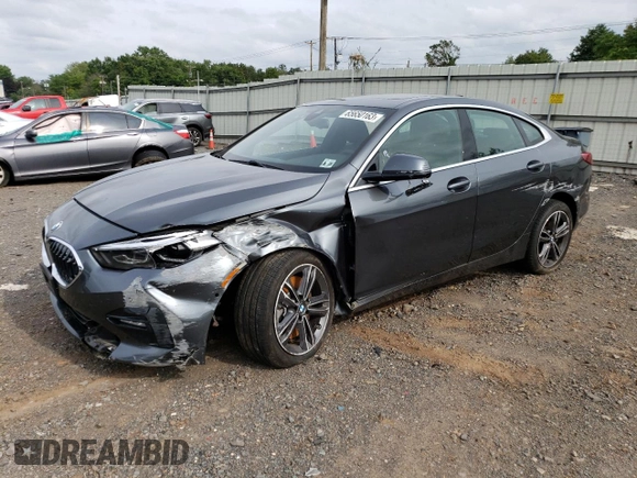 2021 BMW 2 Series 228i xDrive with VIN WBA73AK0XM7H41052, listed as a Copart auction lot 65650163 with 10,243 mi miles. Bid and sale history available at carsss.com. Image 1.