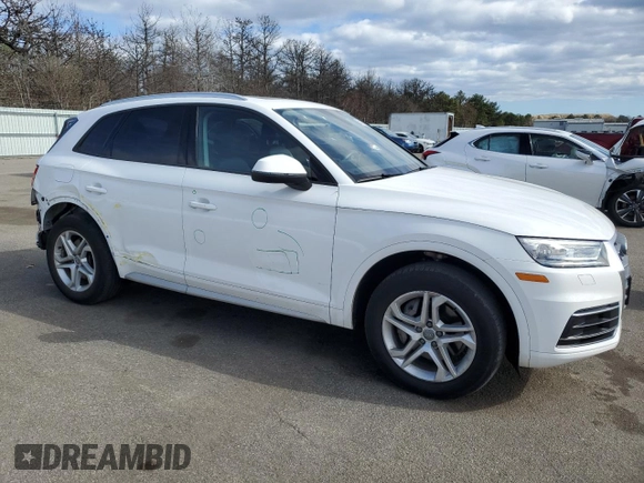 2018 Audi Q5 Premium with VIN WA1ANAFYXJ2228483, listed as a Copart auction lot 53112005 with 45,651 mi miles and Salvage Title. Bid and sale history available at DreamBid. Image 4.