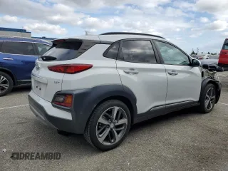 2020 Hyundai Kona Limited with VIN KM8K33A52LU408620, listed as a Copart auction lot 49206055 with 29,174 mi miles and Salvage Title. Bid and sale history available at carsss.com. Image 3.