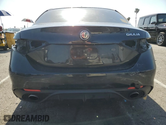 2018 Alfa Romeo Giulia Ti Sport with VIN ZARFAECN0J7591456, listed as a Copart auction lot 51618733 with 0 mi miles. Bid and sale history available at carsss.com. Image 6.