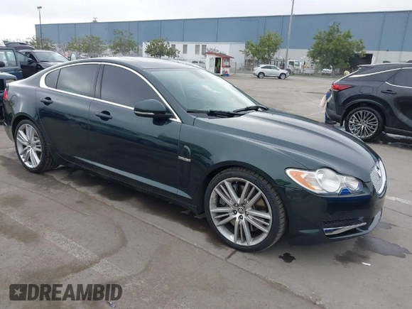 2010 Jaguar XF Supercharged with VIN SAJWA0HE8AMR78233, listed as a IAAI auction lot 41658411 with 69,158 mi miles. Bid and sale history available at carsss.com. Image 1.