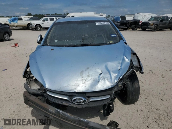 2013 Hyundai Elantra Limited with VIN KMHDH4AE3DU773485, listed as a Copart auction lot 53815265 with Not Provided miles and Salvage Title. Bid and sale history available at DreamBid. Image 5.