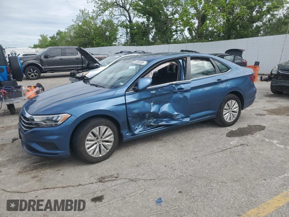 2020 Volkswagen Jetta S with VIN 3VWCB7BU4LM017849, listed as a Copart auction lot 55959285 with 57,125 mi miles and Salvage title. Bid and sale history available at DreamBid. Image 1.