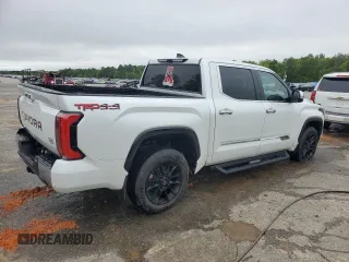 2023 Toyota Tundra 1794 Edition with VIN 5TFMA5DB7PX088232, listed as a Copart auction lot 52026975 with 23,776 mi miles and Salvage title. Bid and sale history available at DreamBid. Image 3.