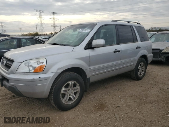 2003 Honda Pilot EX with VIN 2HKYF18643H572857, listed as a Copart auction lot 77900274 with 256,320 mi miles and Clean Title. Bid and sale history available at DreamBid. Image 1.