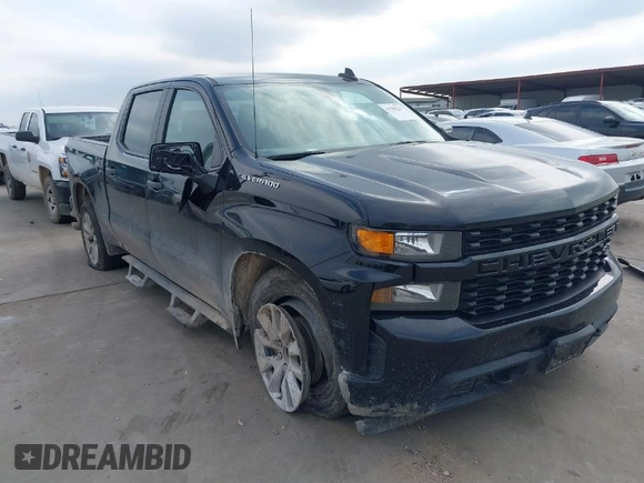 2020 Chevrolet Silverado 1500 Custom with VIN 3GCPWBEH0LG399936, listed as a IAAI auction lot 41586221 with 123,715 mi miles. Bid and sale history available at carsss.com. Image 1.
