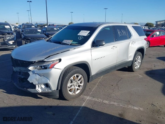 2020 Chevrolet Traverse LS with VIN 1GNERFKW3LJ233389, listed as a IAAI auction lot 41516881 with 72,317 mi miles. Bid and sale history available at carsss.com. Image 2.