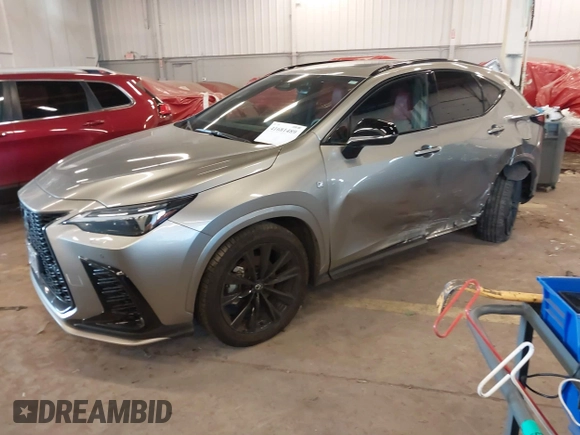 2024 Lexus NX with VIN 2T2KGCEZXRC037942, listed as a IAAI auction lot 41681489 with 8,625 mi miles. Bid and sale history available at carsss.com. Image 2.