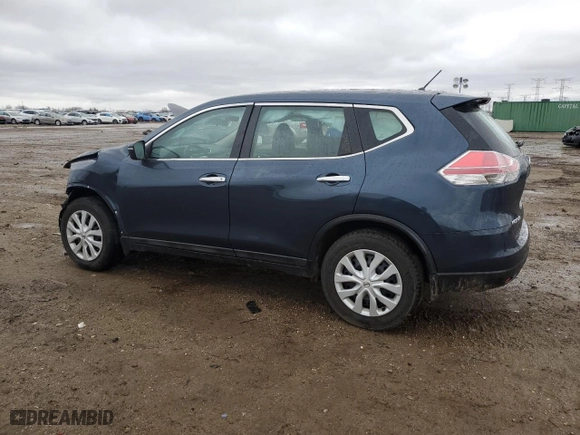 2015 Nissan Rogue S with VIN 5N1AT2MT8FC761681, listed as a Copart auction lot 47446295 with 103,946 mi miles and Salvage Title. Bid and sale history available at carsss.com. Image 2.