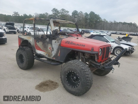 1997 Jeep Wrangler Sport with VIN 1J4FY19S8VP529153, listed as a Copart auction lot 45720935 with 0 mi miles and Salvage Title. Bid and sale history available at carsss.com. Image 4.