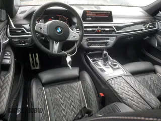 2020 BMW 7 Series 750i xDrive with VIN WBA7U2C08LCD52255, listed as a Copart auction lot 48948745 with 71,030 mi miles and Salvage Title. Bid and sale history available at carsss.com. Image 8.