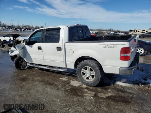 2005 Ford F-150 XLT with VIN 1FTPW14585FB29598, listed as a Copart auction lot 89103135 with 203,942 mi miles and Salvage Title. Bid and sale history available at carsss.com. Image 2.