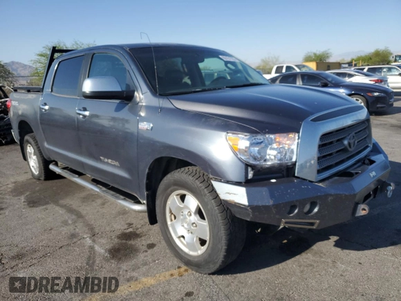 2008 Toyota Tundra Limited with VIN 5TFDV58138X058166, listed as a Copart auction lot 60151725 with 220,990 mi miles and Clean title. Bid and sale history available at DreamBid. Image 4.