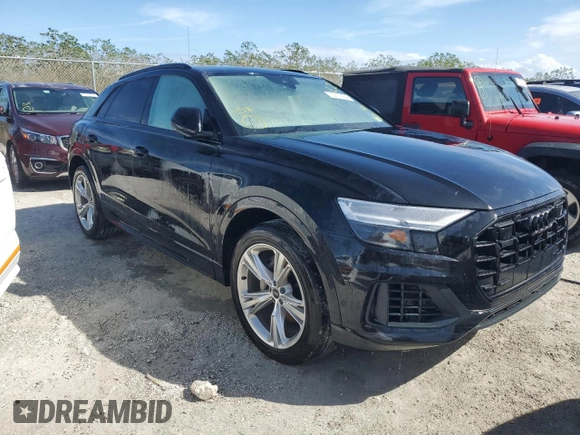 2022 Audi Q8 Premium Plus with VIN WA1BVBF17ND007494, listed as a Copart auction lot 75910184 with 0 mi miles and Non Repairable. Bid and sale history available at carsss.com. Image 4.