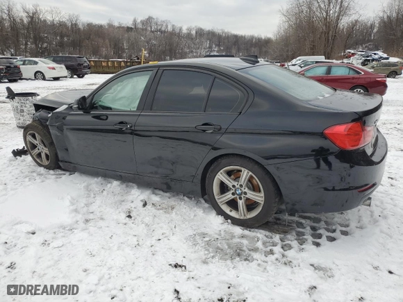 2014 BMW 3 Series 320i xDrive with VIN WBA3C3C55EF984079, listed as a Copart auction lot 86323894 with 0 mi miles and Salvage Title. Bid and sale history available at carsss.com. Image 2.