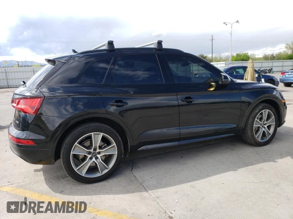 2019 Audi Q5 Premium Plus with VIN WA1BNAFY1K2066474, listed as a Copart auction lot 55481595 with 70,268 mi miles and Salvage title. Bid and sale history available at DreamBid. Image 3.