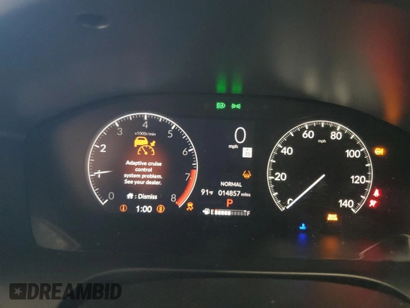 2024 Honda HR-V EX-L with VIN 3CZRZ1H76RM737373, listed as a Copart auction lot 58038925 with 14,857 mi miles and Salvage title. Bid and sale history available at DreamBid. Image 9.