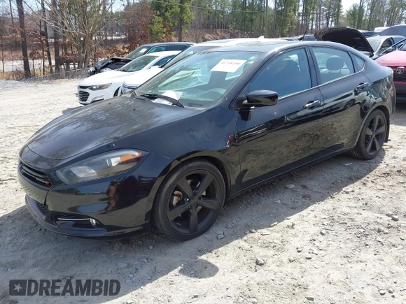2014 Dodge Dart SXT with VIN 1C3CDFBB9ED802506, listed as a IAAI auction lot 41748280 with 99,324 mi miles. Bid and sale history available at carsss.com. Image 2.