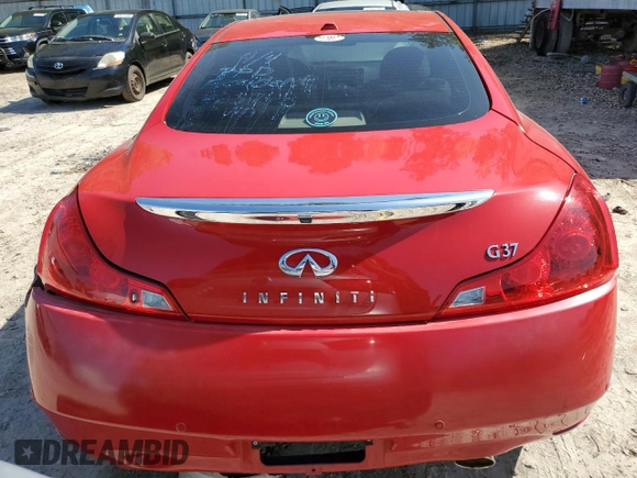 2012 Infiniti G37 Coupe Journey with VIN JN1CV6EK5CM423748, listed as a Copart auction lot 52423765 with 104,852 mi miles and Salvage Title. Bid and sale history available at carsss.com. Image 6.