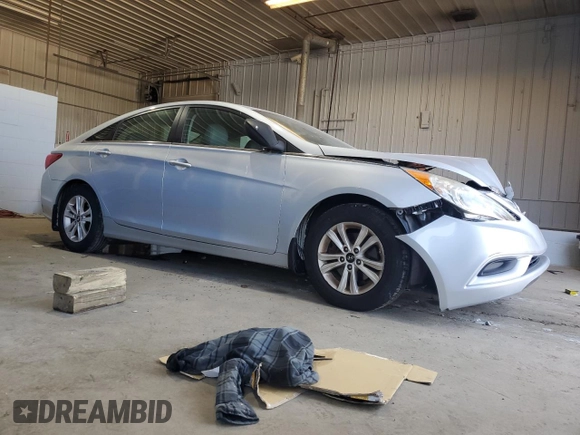 2012 Hyundai Sonata GLS with VIN 5NPEB4AC1CH395569, listed as a Copart auction lot 63238074 with 78,592 mi miles and Salvage Title. Bid and sale history available at DreamBid. Image 4.