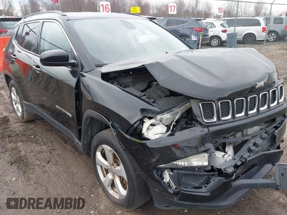 2018 Jeep Compass Altitude with VIN 3C4NJDBB2JT108035, listed as a IAAI auction lot 42013400 with 179,886 mi miles and . Bid and sale history available at carsss.com. Image 1.