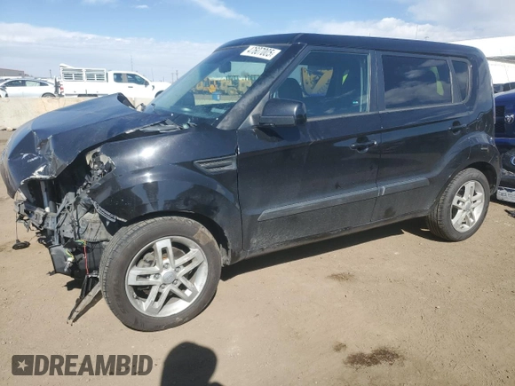 2011 Kia Soul + with VIN KNDJT2A26B7711137, listed as a Copart auction lot 50059265 with 104,354 mi miles and Salvage Title. Bid and sale history available at carsss.com. Image 1.