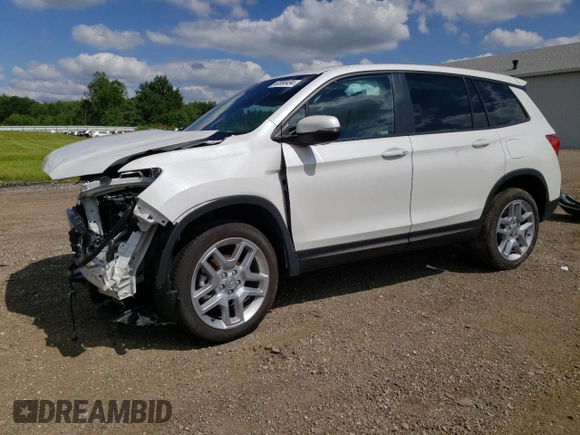 2024 Honda Passport EX-L с VIN 5FNYF8H50RB003995, выставлен на аукционе Copart как лот 60998494 с пробегом 7 193 миль миль и Списание • Salvage title. История ставок и продаж доступна на DreamBid. Изображение 1.