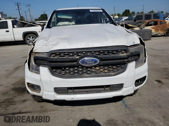 2024 Ford Ranger XL with VIN 1FTER4PH4RLE25246, listed as a Copart auction lot 57829235 with 328 mi miles and Salvage title. Bid and sale history available at DreamBid. Image 5.