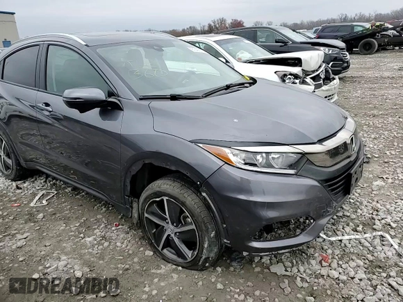 2021 Honda HR-V EX with VIN 3CZRU6H56MM742608, listed as a Copart auction lot 81403134 with 76,330 mi miles and Salvage Title. Bid and sale history available at carsss.com. Image 11.