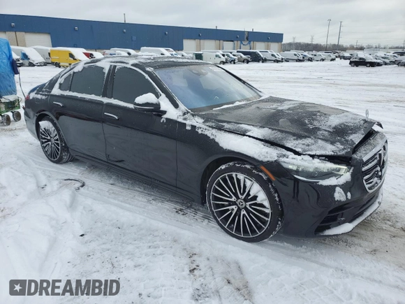 2021 Mercedes-Benz S 580 z VIN W1K6G7GB1MA042303, wystawiony jako Copart lot #45225205 z przebiegiem 25 028 mil mil oraz Czysty tytuł • Clean title. Historia ofert i sprzedaży dostępna na DreamBid. Obrazek 4.