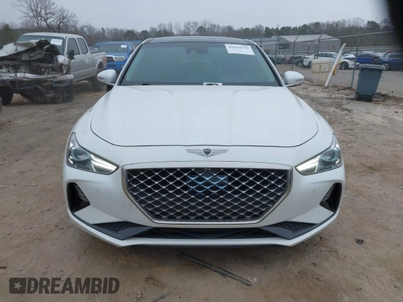 2020 Genesis G70 3.3T with VIN KMTG34LEXLU060919, listed as a IAAI auction lot 41619579 with 69,859 mi miles. Bid and sale history available at carsss.com. Image 13.