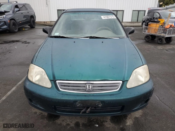 1999 Honda Civic VP with VIN 2HGEJ6610XH579794, listed as a Copart auction lot 47687515 with 229,343 mi miles and Salvage Title. Bid and sale history available at carsss.com. Image 5.