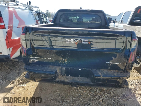2025 GMC Sierra 1500 with VIN 1GT40LEL1SU402045, listed as a Copart auction lot 89329675 with Not Provided miles and Salvage Title. Bid and sale history available at DreamBid. Image 6.